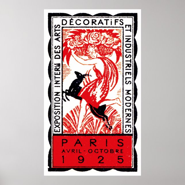 Poster Art Déco 1925 Paris (Devant)