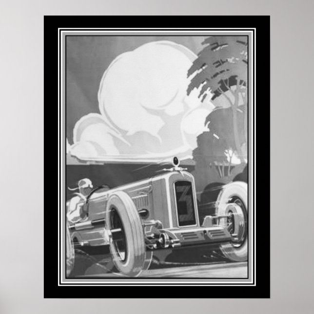 Poster Art Déco, Alex Kow, Grand Prix 1929 (Devant)