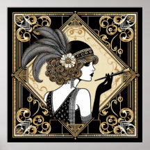 Poster Art Déco Années 2
