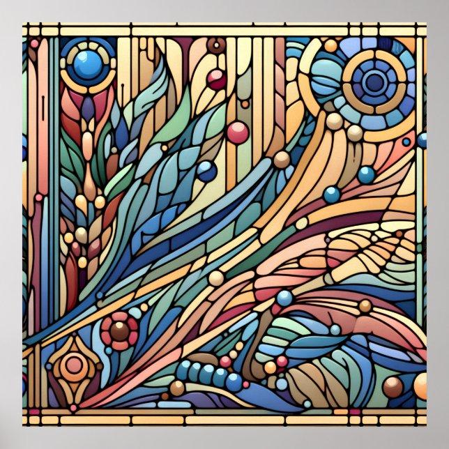 Poster Art Déco Design (Devant)