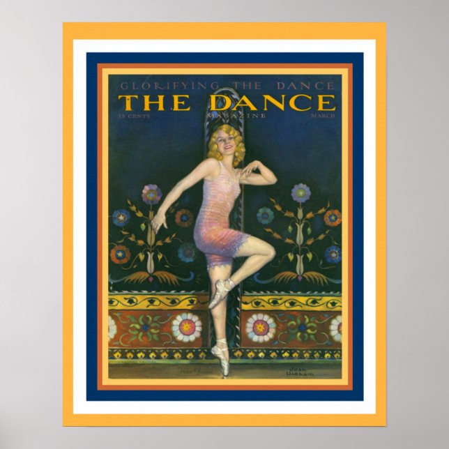 Poster Art Déco du magazine Dance 1920 16 x 20 (Devant)
