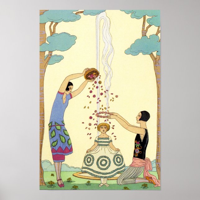 Poster Art Déco du printemps en France (Devant)