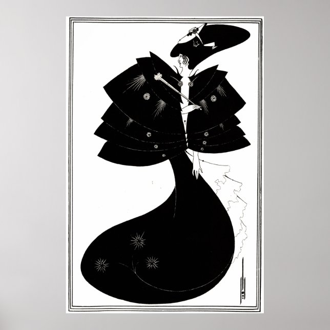 Poster Art Déco/Nouveau ~ Le Cap Noir par Beardsley (Devant)