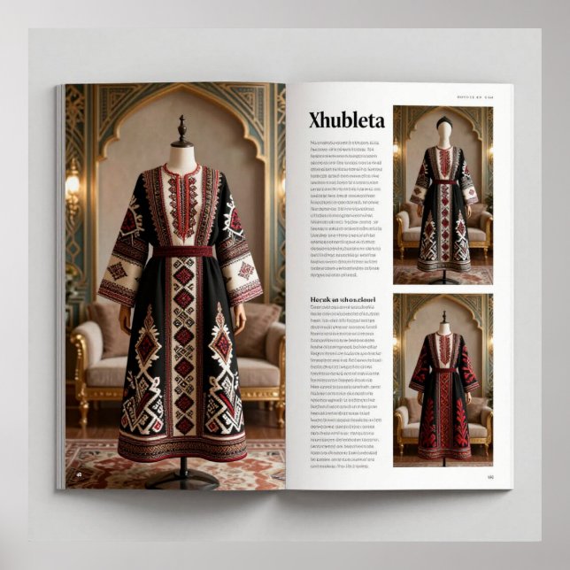 Poster Art Deco Opulence Geometric Patterns IIHER_XHU_001 (Devant)