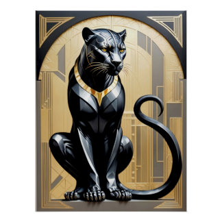 Poster Art Déco Panther.