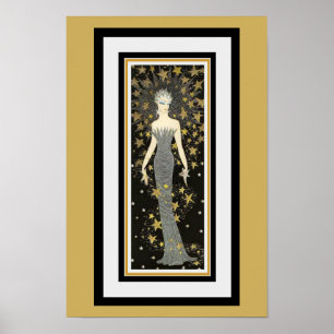Poster Art Déco Star Lady