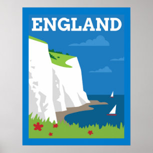 Poster Art Déco Style Angleterre