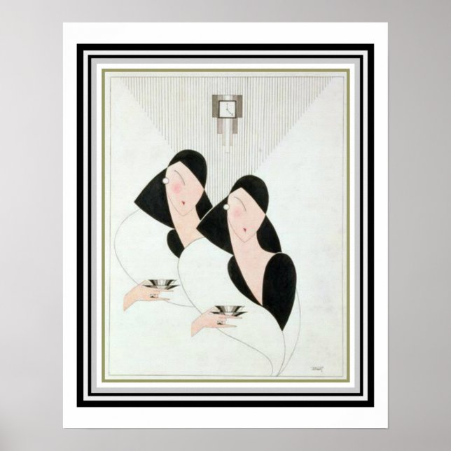 Poster Art Déco "Tea Time" 16 x 20 (Devant)