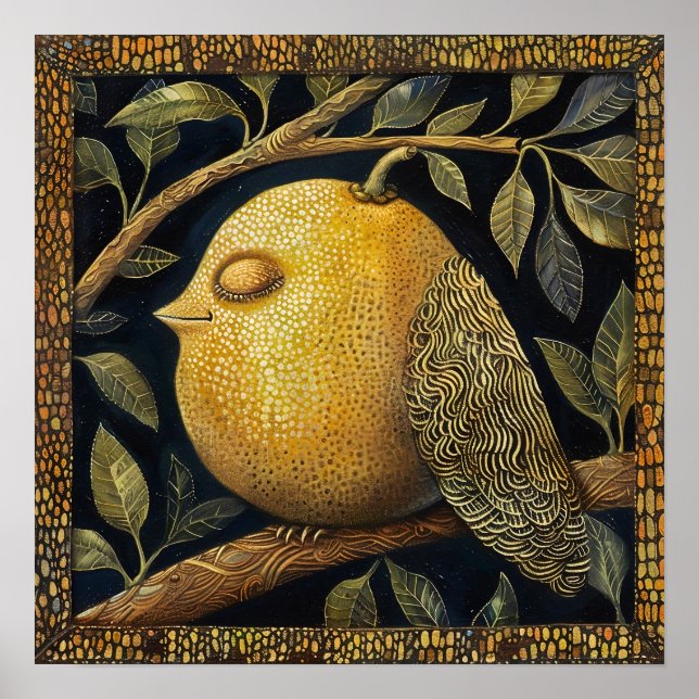 Poster Art Décoratif Citron Imprimer (Devant)