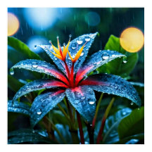 Art Décoratif - Pluie Sur Les Feuilles #3