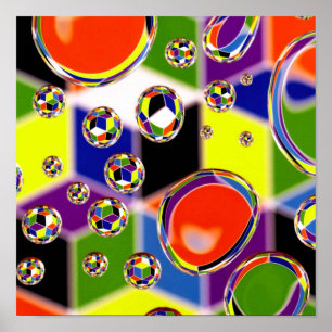 Poster Art des couleurs primaires