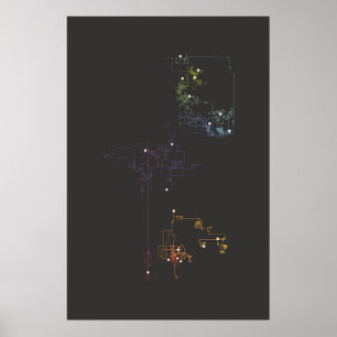 Poster Art des données d'iconographie - chemin