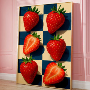 Poster Art des fraises, Fruit Audacieux
