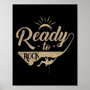 Poster Art d'escalade pour hommes femmes grimpeur de roch