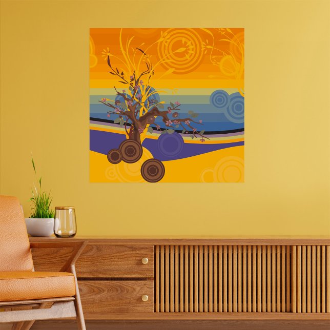 Poster Art du coucher du soleil (Créateur téléchargé)