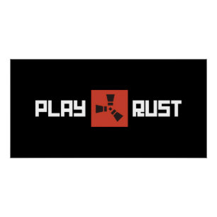 Poster Art du logo de Play Rust