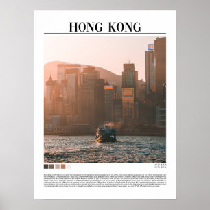Poster Art du mur de Hong Kong