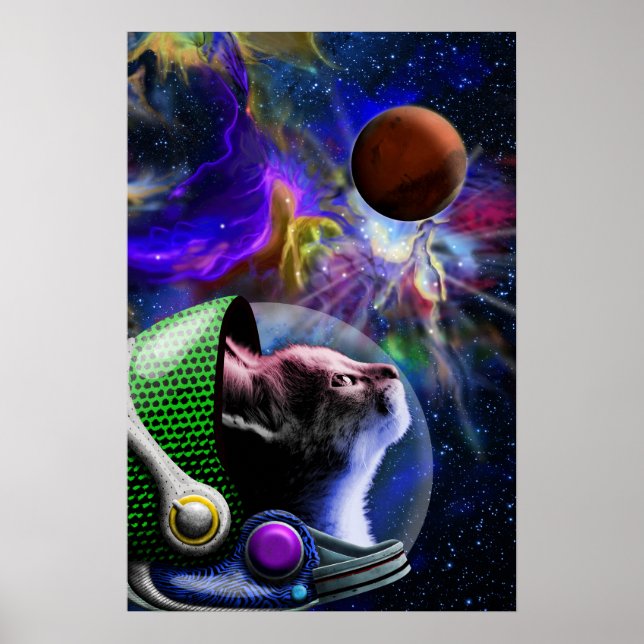 Poster Art du panier spatial avec Planètes Nebula (Devant)
