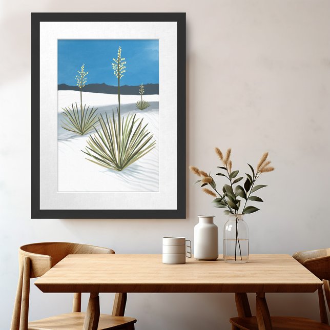 Poster Art du parc national de White Sands (White Sands National Park Art Poster
)