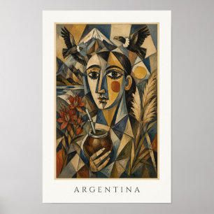 Poster Art du patrimoine argentin Voyage en Amérique du