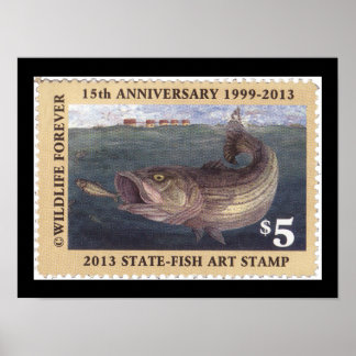 Poster Art du timbre de conservation 2013