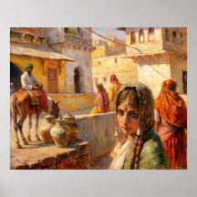Art du village indien du Rajasthan