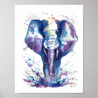 Poster Art enfant éléphant