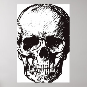 Poster Art Fantastique de Style Comic Rétro Vintage Noir