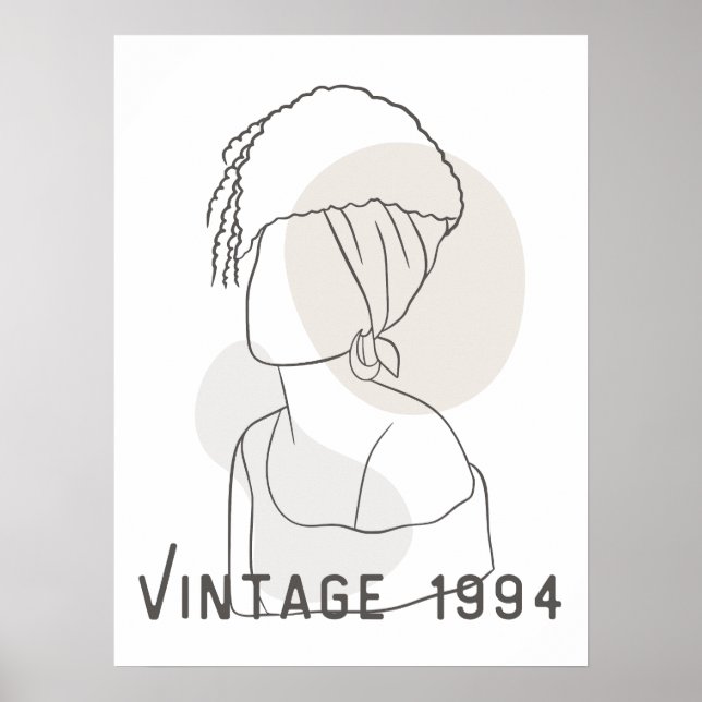 Poster Art féminin rétro (Devant)