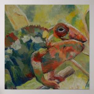 Poster Art fin de caméléon