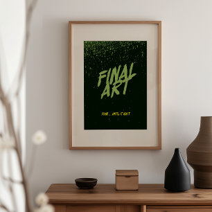 Poster Art final - Parodie d'affiche de film vintage