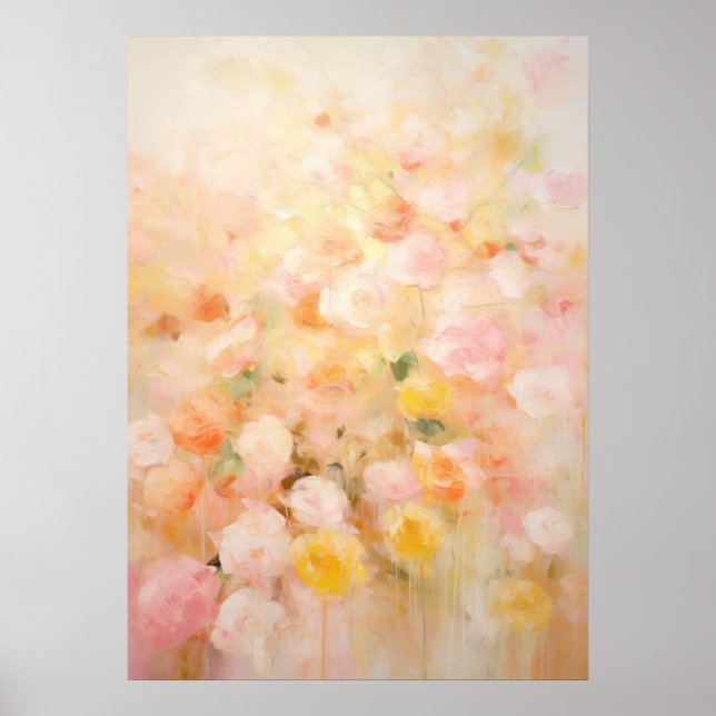 Poster Art Floral Abstrait (Devant)