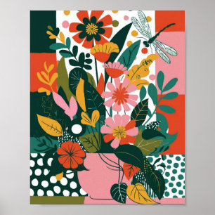 Poster Art floral Abstrait