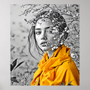 Poster Art Floral féminin Imprimer