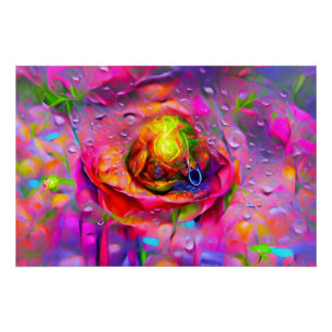 Poster Art Floral Surreal