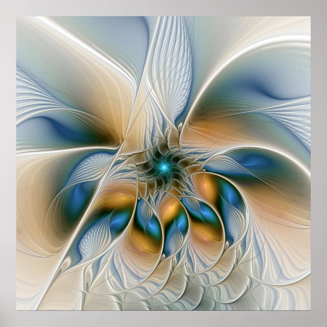 Poster Art Fractal De L'Imaginaire Abstrait En Plein Esso (Devant)