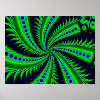 Poster Art Fractal fin vaisseau spatial