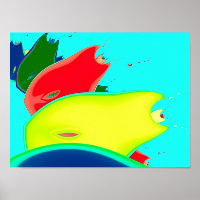 Poster Art Fractal Fruit Étrange (Devant)