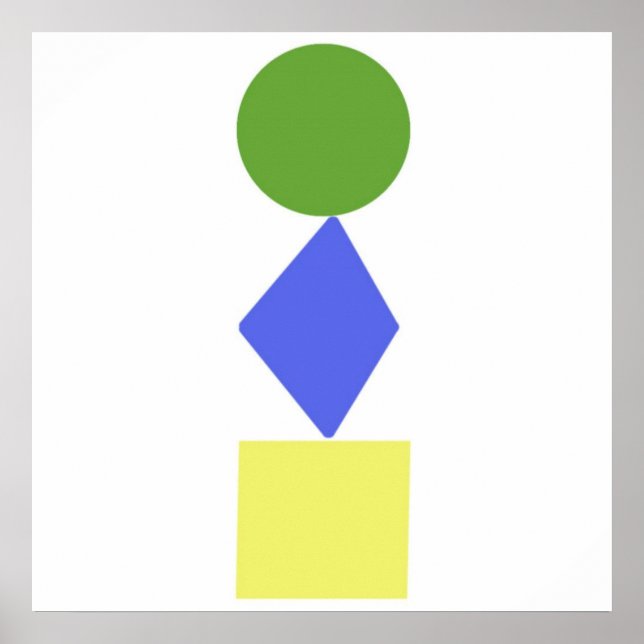 Poster art géométrique (Devant)