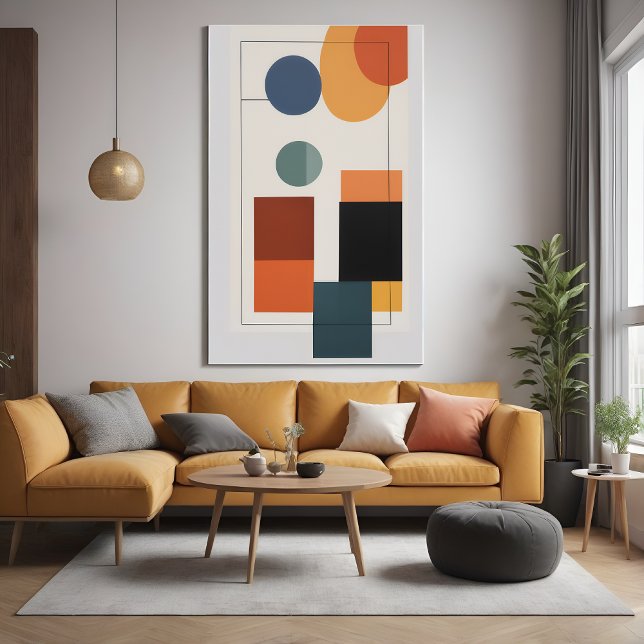 Poster Art géométrique Abstrait minimaliste (Créateur téléchargé)