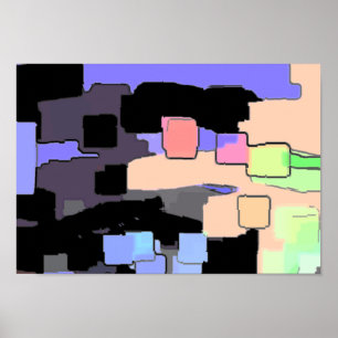 Poster Art géométrique "Dreaming of Sky"
