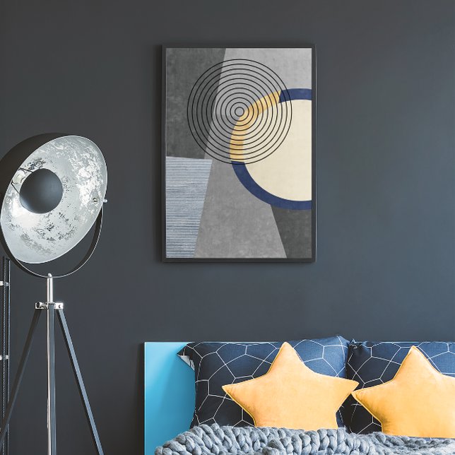 Poster Art géométrique industriel moderne (Créateur téléchargé)