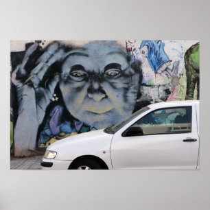 Poster Art gitan de rue de diseur de bonne aventure de