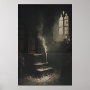 Poster Art gothique de la cage d'escalier de la cathédral