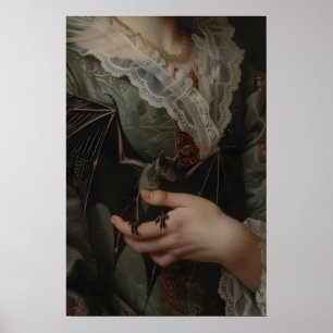 Poster Art gothique victorien Chauve-souris académique so