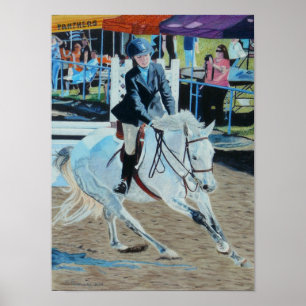Poster Art Horseshow coloré