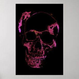 Poster Art Imaginaire crâne