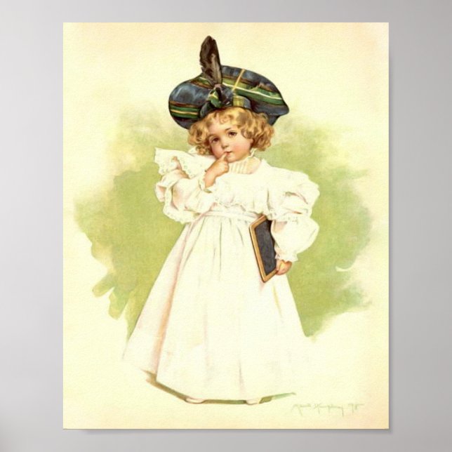 Poster Art Imprimer par Maud Humphrey Little School Days (Devant)