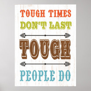 Poster Art inspirationnel - Dur Ne Dernier pas
