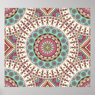 Poster Art islamique : Décor Vintage sans couture